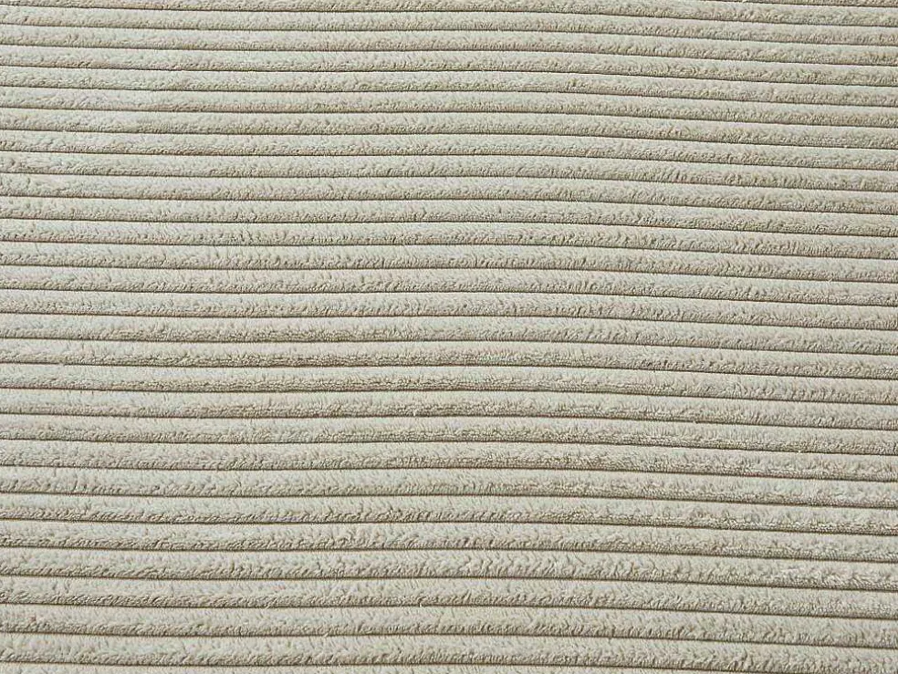 Hoekbank Van Ribfluweel Mondovi - Beige - Hoek Rechts