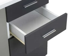 Hoekbureau Norwy - 2 Deuren & 2 Laden - Mdf Blad Met Granieteffect