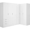 Hoekkast Met 6 Deuren En 3 Lades - L213 Cm - Wit - Listowel