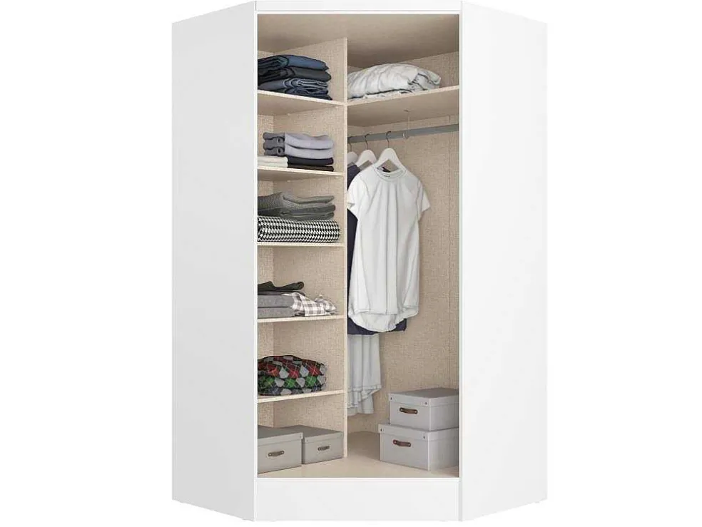 Hoekkast Met 2 Deuren - L101 Cm - Wit - Aurali