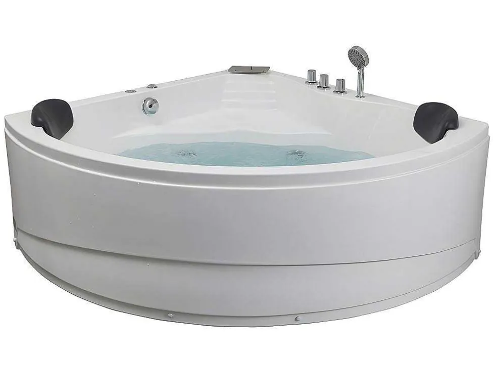 Hoekmassagebad Met Watervalsysteem Aglena - 2 Personen - 350 L - 150 X 150 X 60 Cm