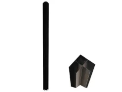 Hoekraam Werkplaats Van Gepoedercoat Aluminium - L120 X B60 X H130 Cm - Zwart - Bayview