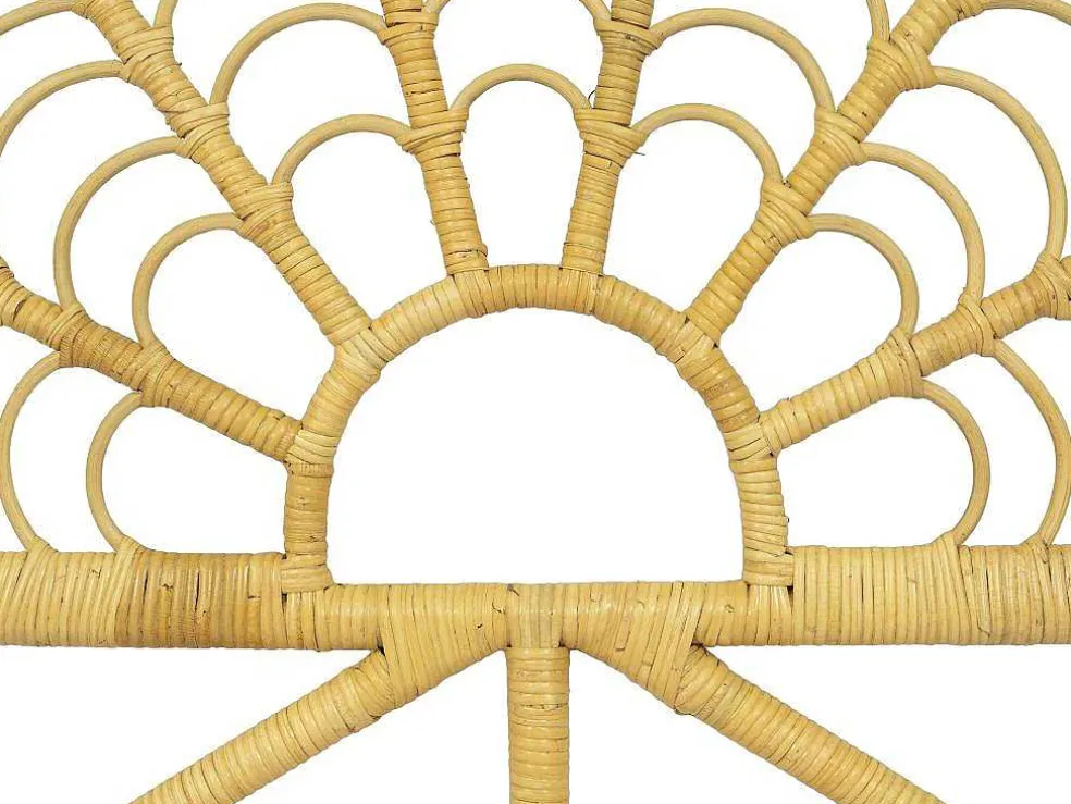 Hoofdbord 110 Cm - Rotan - Naturel - Flosia