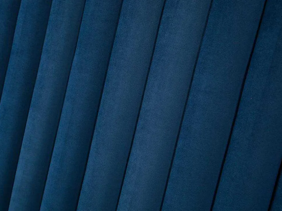 Hoofdeinde Sarah Met Verticale Naden - 140 Cm - Fluweel - Donkerblauw
