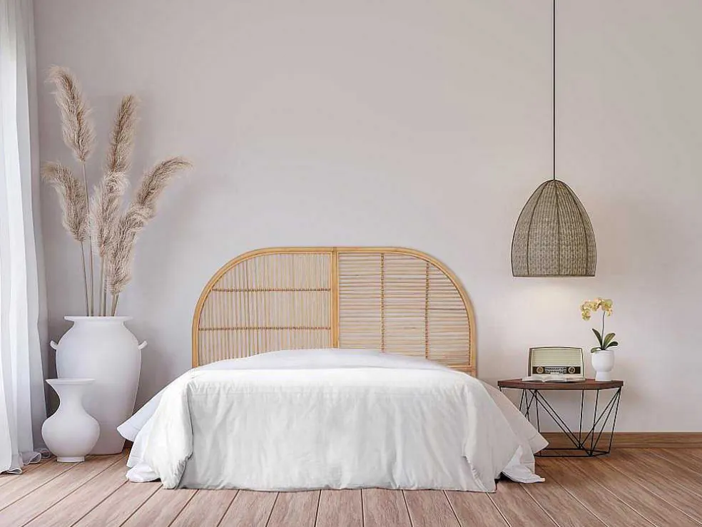 Hoofdeinde Van 160 Cm - Rotan - Naturel - Loneva