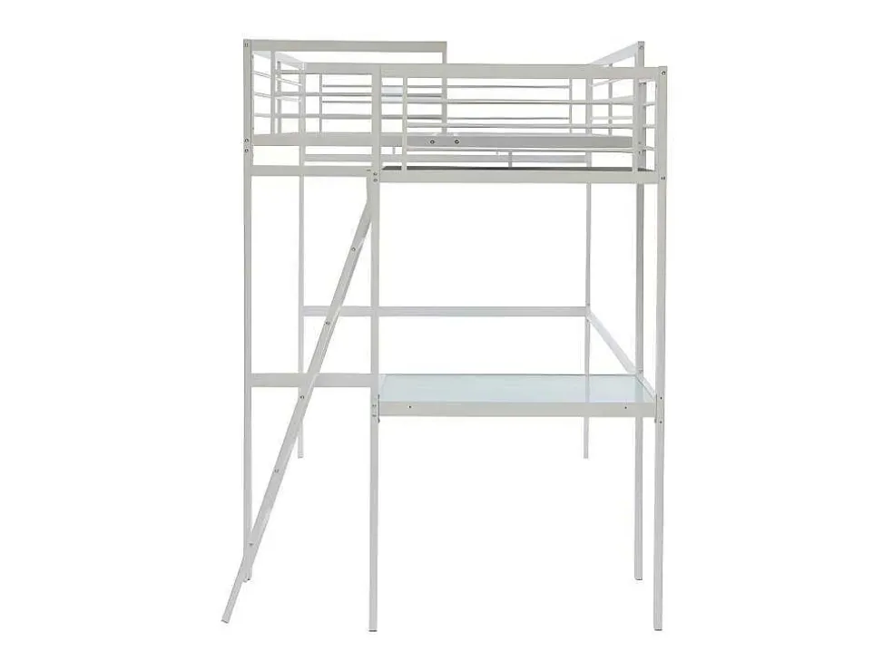 Hoogslaper Casual Ii - 140 X 190 Cm - Met Bureau - Wit