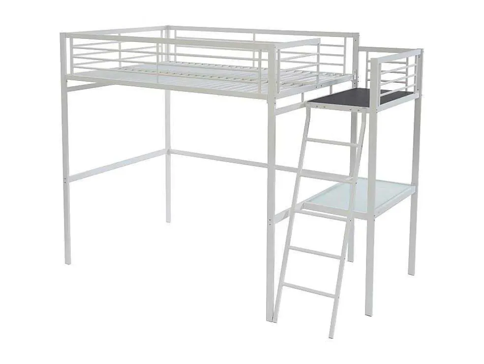 Hoogslaper Casual Ii - 140 X 190 Cm - Met Bureau - Wit