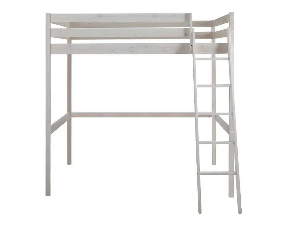Hoogslaper Gedeon - 140 X 190 Cm - Massief Grenen - Gebleekt