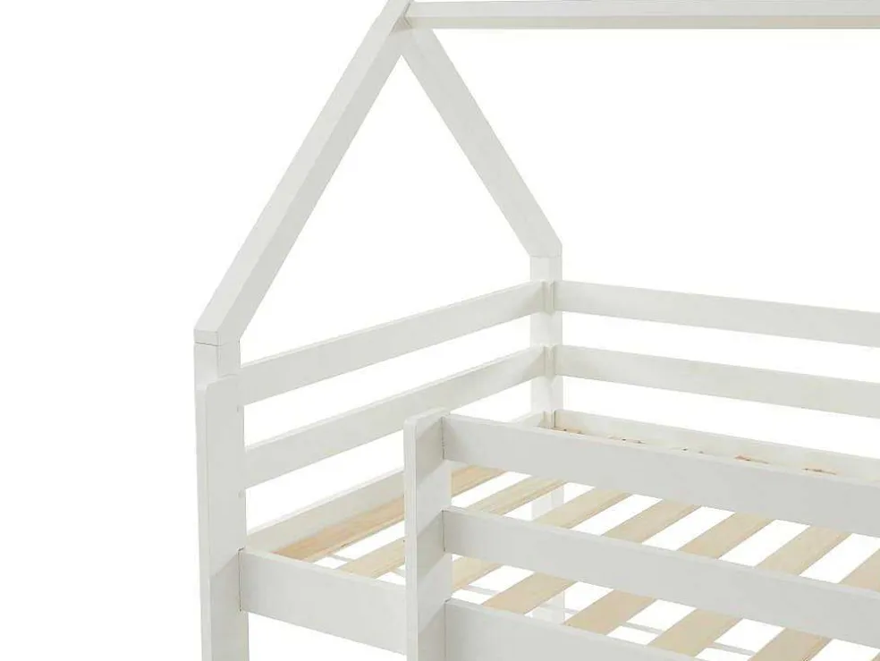 Hoogslaper 90 X 190 Cm - Grenen - Wit + Matras - Tarzia