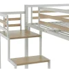 Hoogslaper 140 X 200 Cm - Metaal En Mdf - Wit - Jogui