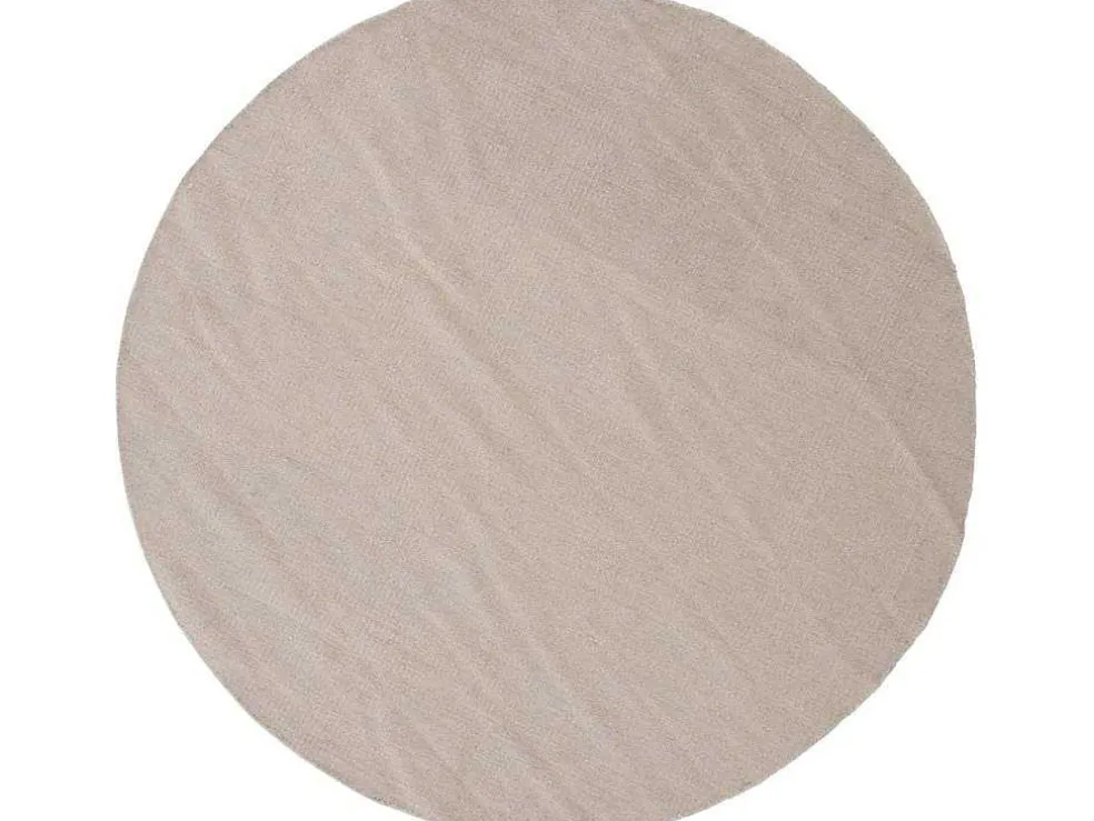 Jaipur Vloerkleed O200 Cm Wol Beige.