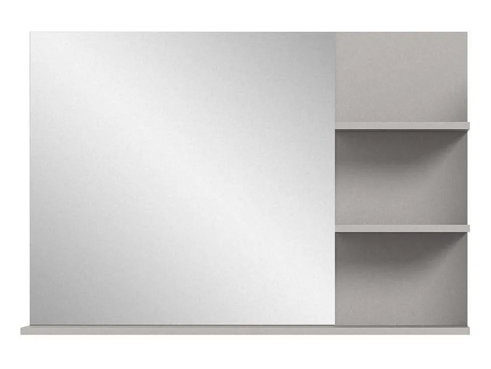 Jaru Spiegel Bad 100Cm 3 Planken Grijs,Zwart.