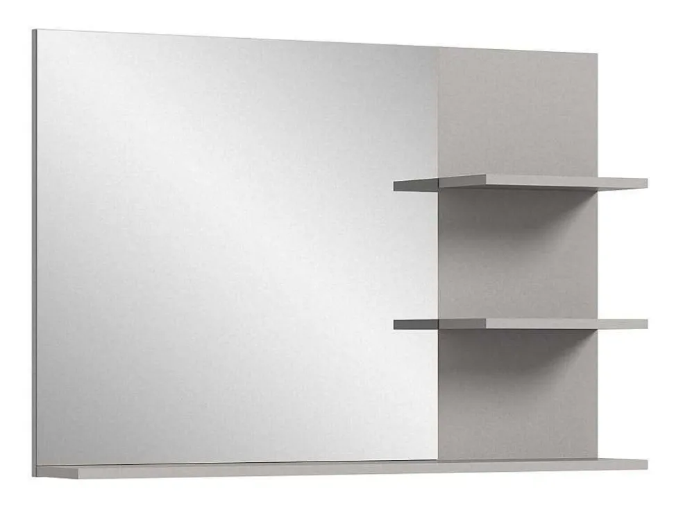 Jaru Spiegel Bad 100Cm 3 Planken Grijs,Zwart.