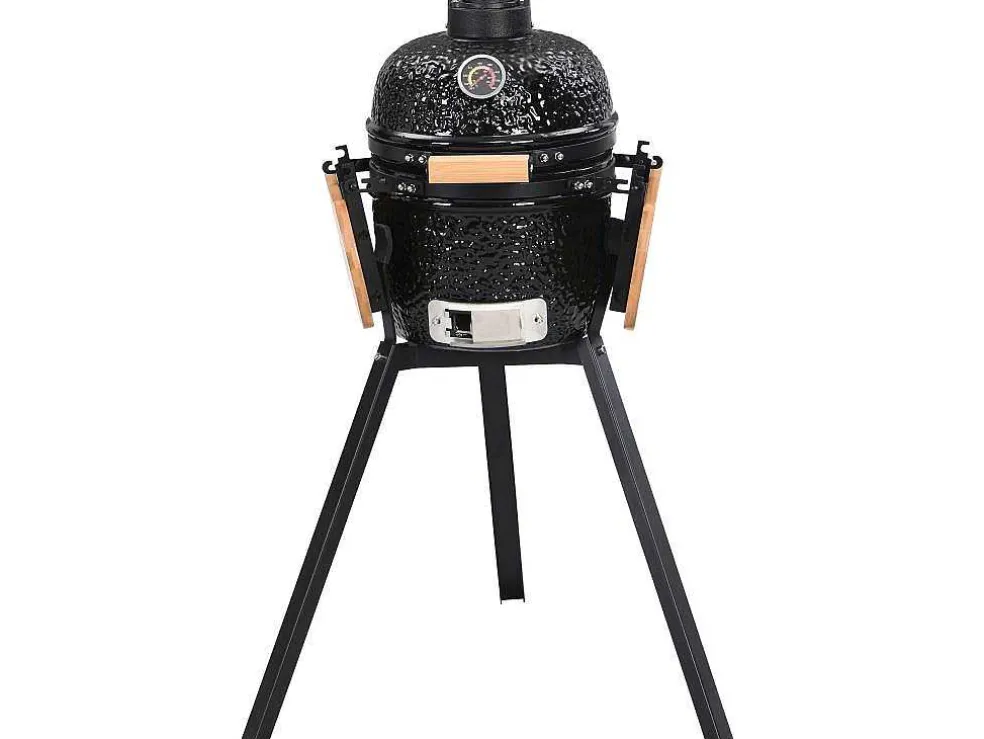Kamado-Houtskoolbarbecue Van Keramiek En Bamboe 32 X 52 X 94 Cm - Eriko
