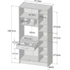 Keukenmeubel Mady - 5 Kasten & 1 Lade - Wit En Eiken