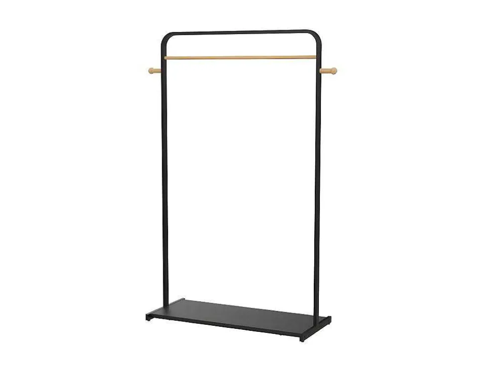 Kledingrek Selin - L90 Cm - Zwart Metaal En Beukenhout