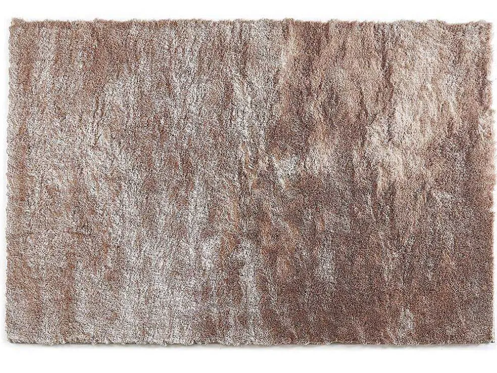 Kleed Shaggy Dolce Taupe Met Beige Weerschijn - Polyester - 160*230 Cm