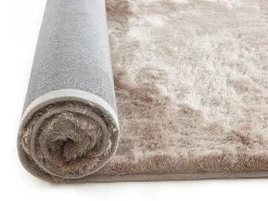 Kleed Shaggy Dolce Taupe Met Beige Weerschijn - Polyester - 120*170 Cm