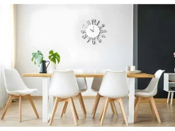 Klok Numbers 1, Wit, Zwart, 50X1,5X50 Cm, Epikasa