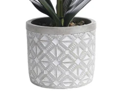 Kunstorchidee Met Pot Van Cement - H55 X B30 Cm - Roze - Riosane