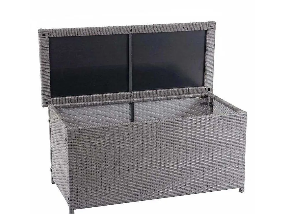 Kussenbox Van Polyrattan Mcw-D88 Iii, Basic Grijs, 63X135X52Cm 320L