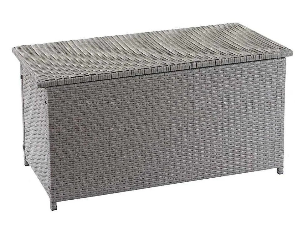 Kussenbox Van Polyrattan Mcw-D88 Iii, Basic Grijs, 63X135X52Cm 320L