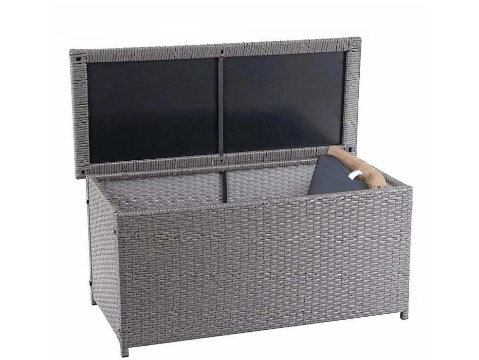 Kussenbox Van Polyrattan Mcw-D88 Iii, Basic Grijs, 63X135X52Cm 320L