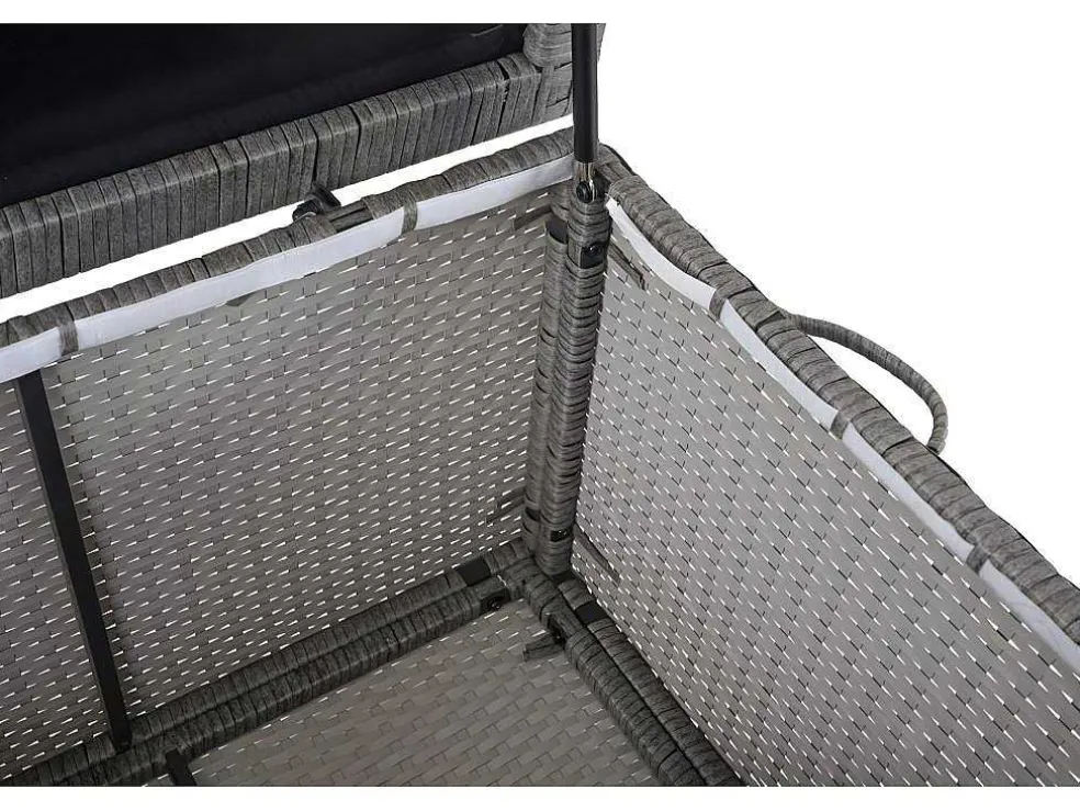 Kussenbox Van Polyrattan Mcw-D88 Iii, Premium Grijs, 63X135X52Cm 320L