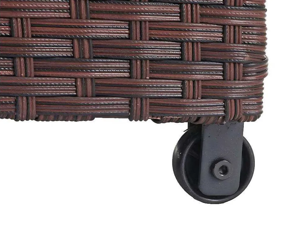 Kussenbox Van Polyrattan Mcw-D88 Iii, Premium Bruin, 51X115X59Cm 250L