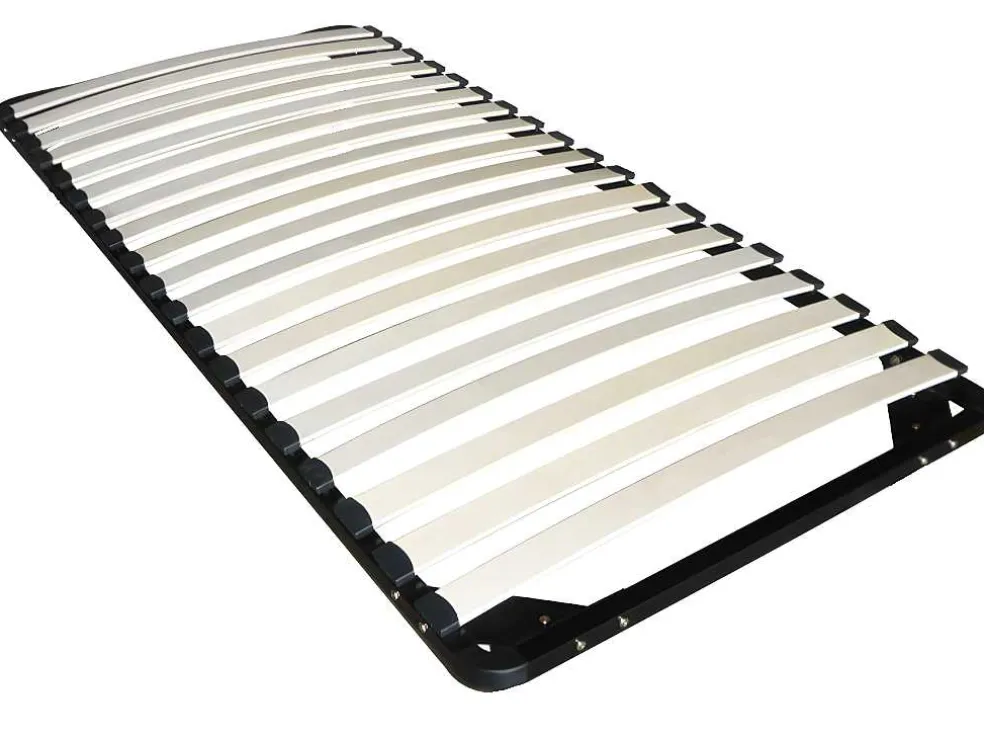 Lattenbodem - Te Monteren 90 X 200 Cm - 19 Latten - Zonder Poten - Zwart