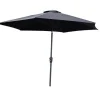 Leeds Parasol Zwartgrijs.