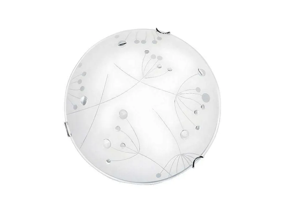 Maryland Plafondlamp, Chroom, Wit, 30X30X9 Cm, Epikasa