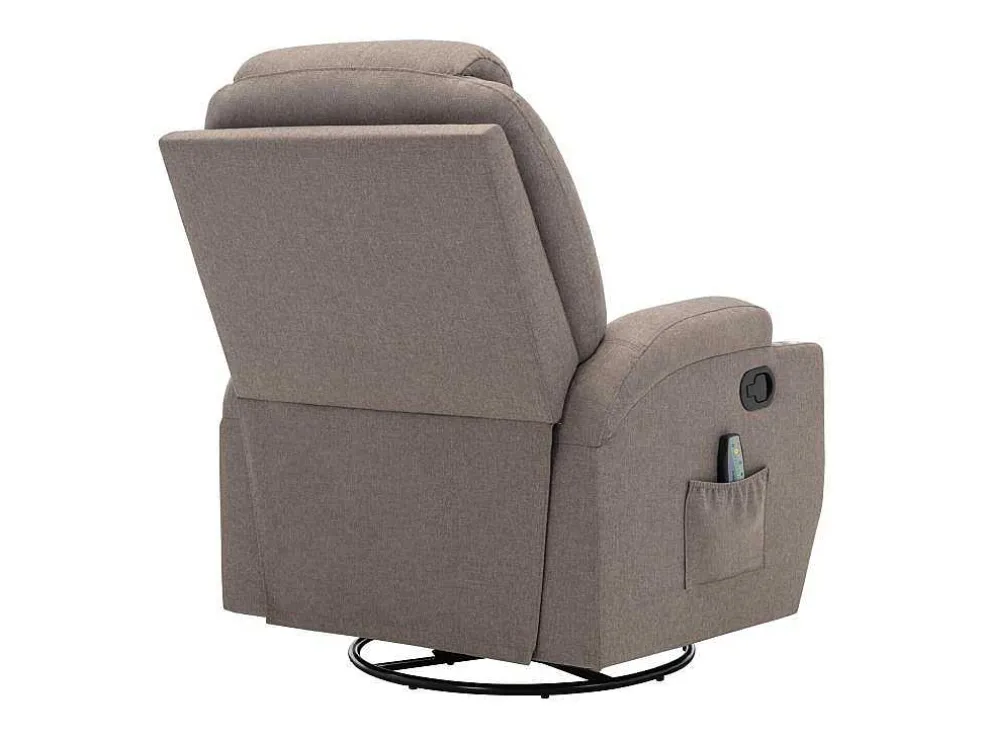 Massagefauteuil Silvano In Stof - Taupe