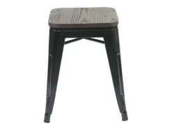 Mcw-A73 Kruk (Set Van 4) Houten Zitting, Zwart