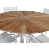Mexico Tuinmeubelset Tafel O140Cm En 4 Stoel Santorini Wit, Naturel.