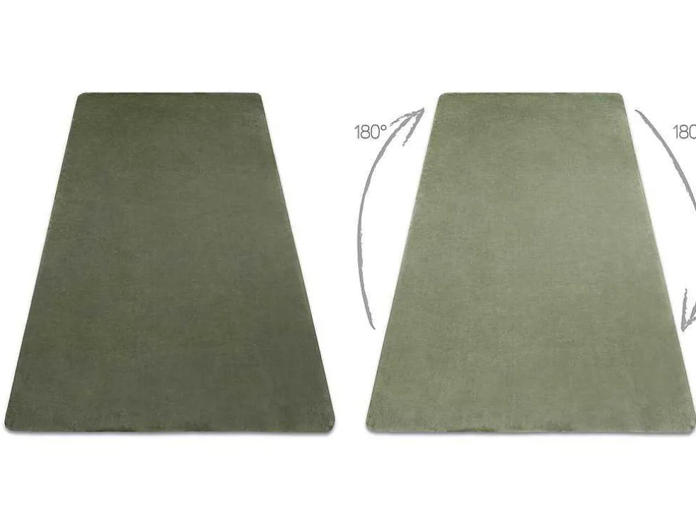 Modern Wastapijt Posh Shaggy, Pluche, Dik Anti-Slip Groen 160X220 Cm