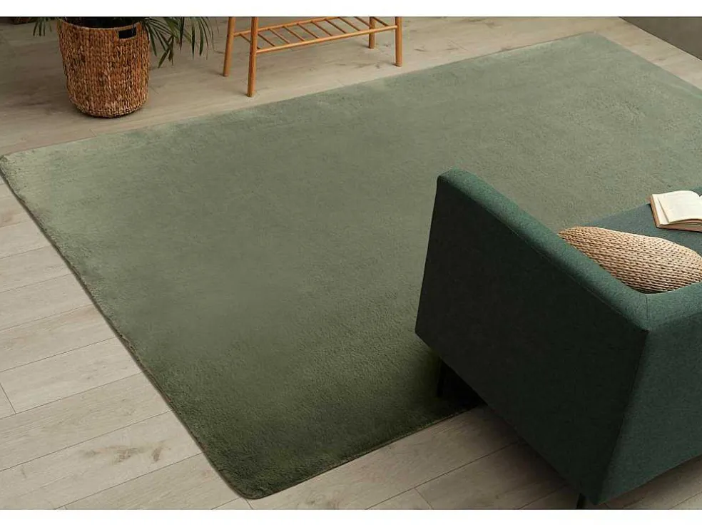 Modern Wastapijt Posh Shaggy, Pluche, Dik Anti-Slip Groen 160X220 Cm