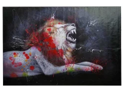 Olieverfschilderij Leeuw Mcw-H25, 120X180Cm