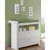 Olja Commode Met 2 Lades En 1 Plank, Wit.