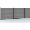 Omheining H156 Cm - Set Van 6 Latten In Composiet + 1 Lichtgrijze Paal - Enola