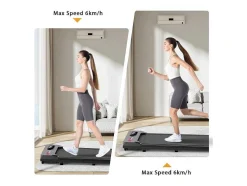 Onder Bureau Loopband 1-6Km/H Wandelen Jogging Machine Voor Thuiskantoor Met Opvouwmogelijkheid