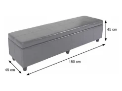 Opbergkist Arezzo Xxl, Wit