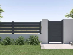 Opengewerkte Uitbreiding Voor Het Hek H80,3 X L178,3 Cm In Donkergrijs Aluminium - Primo