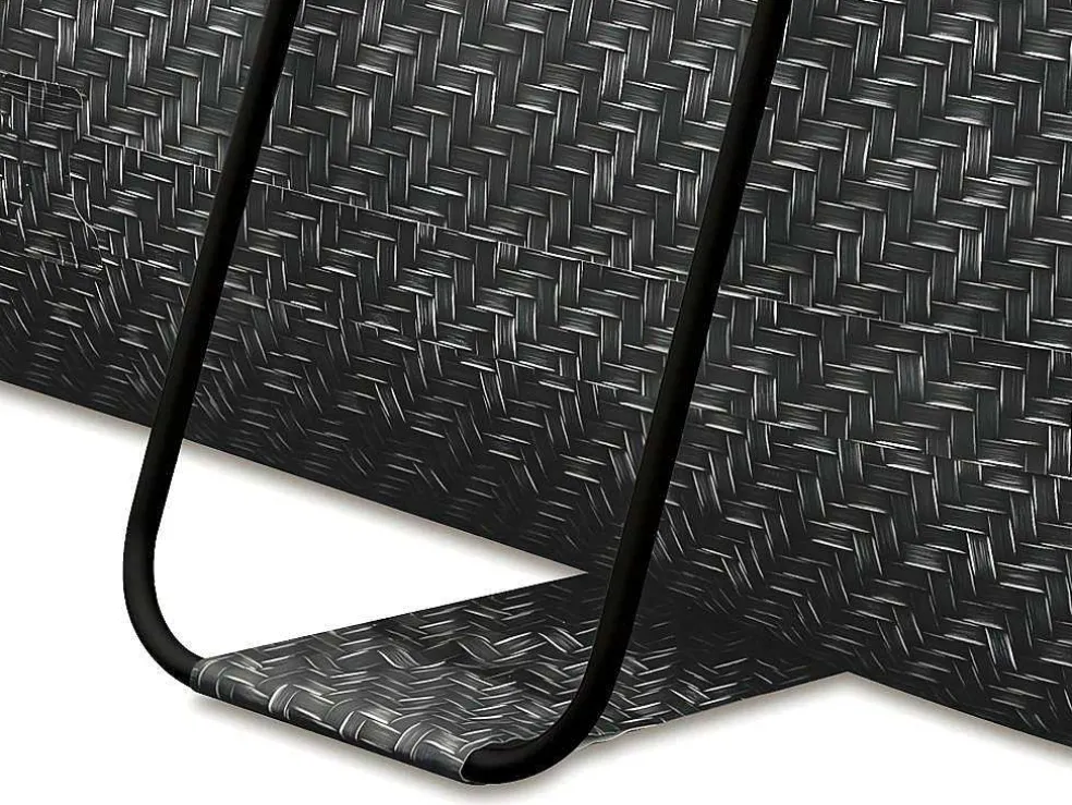 Ovaal Donkergrijs Buizenzwembad Met Visgraatmotief En Filterpomp Met Patroon - L424 X D250 X H100 Cm - Salamanque