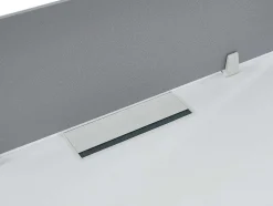 6 Persoons Bureau Bank - Wit - L140 Cm - Met Tussenschotten - Downtown