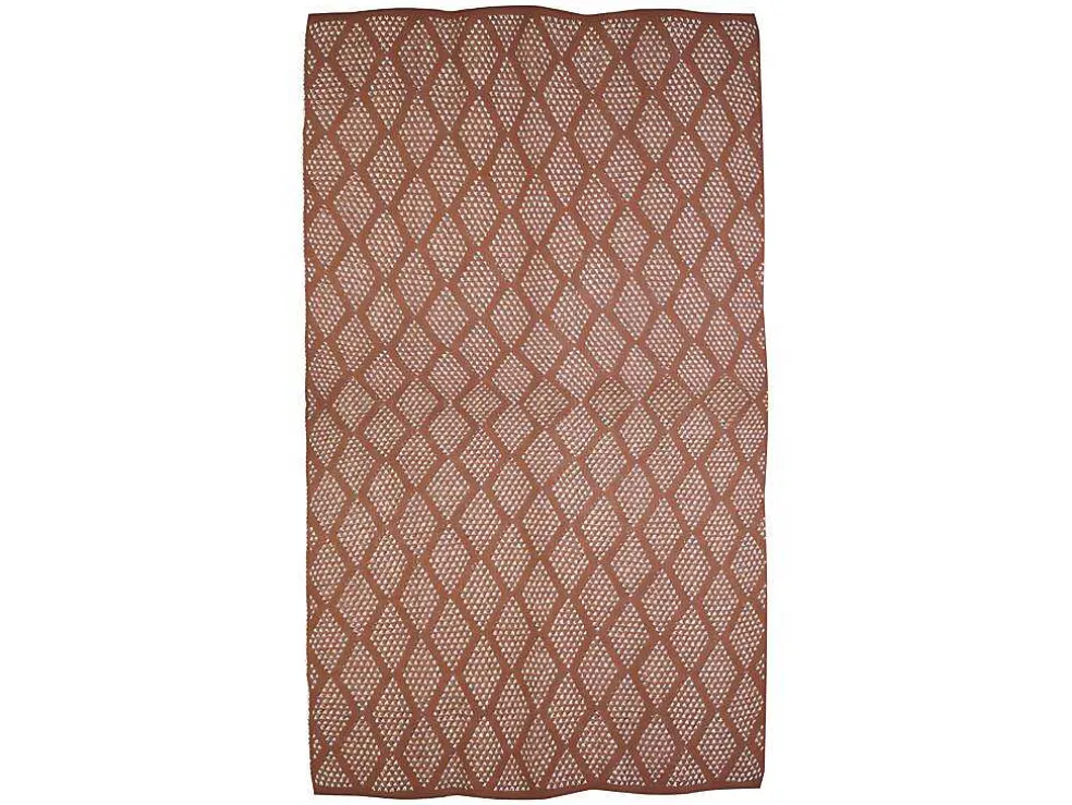 Plaid Oyace - Acryl En Wol - 130 X 170 Cm - Ivoor En Rood