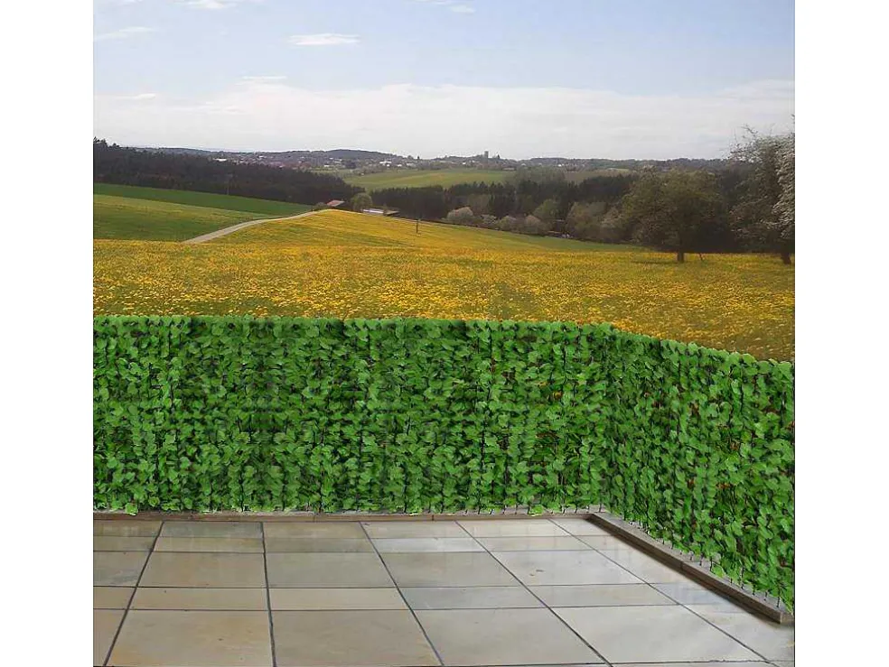 Privacyscherm Balkon N77 Ii Blad, 300X150Cm Licht Blad