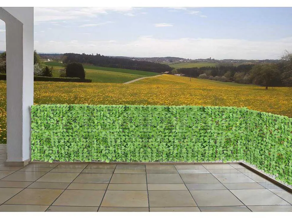 Privacyscherm Balkon N77 Ii Blad, 500X100Cm Licht Blad