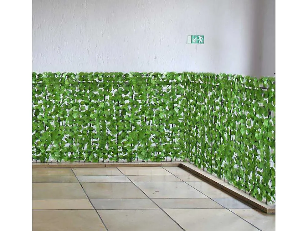 Privacyscherm Balkon N77 Ii Blad, 500X100Cm Licht Blad