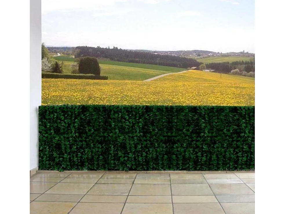 Privacyscherm Balkon N77 Ii Blad, 300X100Cm Donker Blad